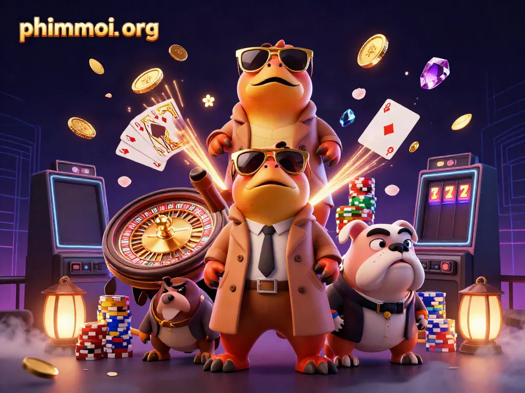Engage in thrilling gaming action at phimmoi. org with lively raptors and casino elements.
