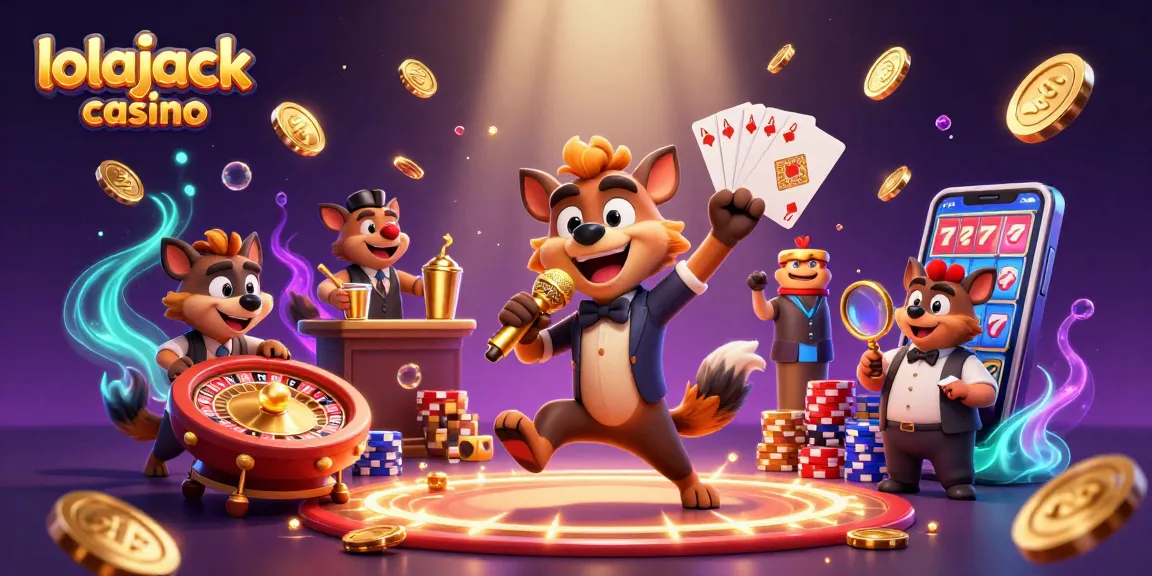 Experience thrilling gameplay at lolajack casino with vibrant characters, games, and atmosphere.