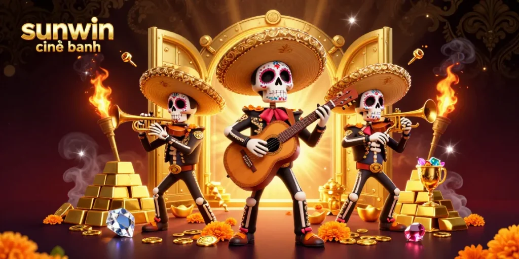 Experience intense gaming excitement with sunwin chính hãng featuring a vibrant mariachi band celebrating winnings.
